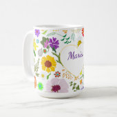 Mug Harmonie florale printanière (Devant gauche)