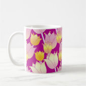 Mug Harmonie jaune, blanc et rose (Gauche)