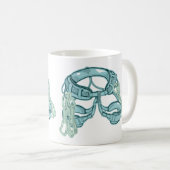 Mug Harnais d'escalade de roche avec tirages rapides (Devant droit)