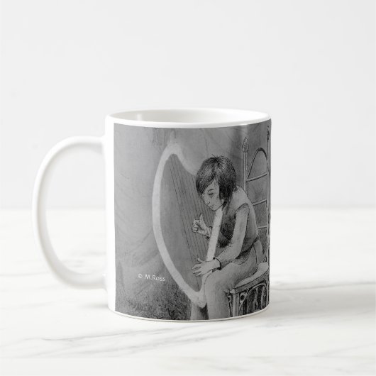 Mug Harpe de clair de lune, jouée pour le roi de (Gauche)
