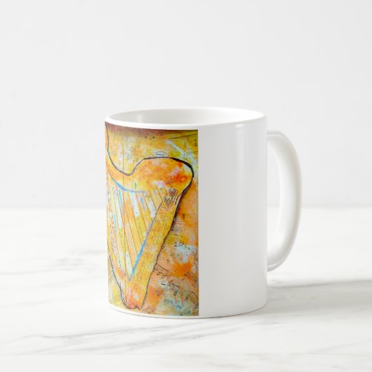 Mug harpe d'or (Devant droit)
