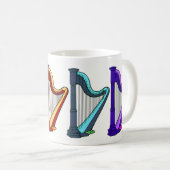 Mug harpes d'arc-en-ciel (Devant droit)