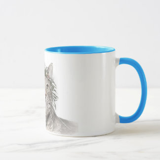 Mug Harpiste le chat tigré
