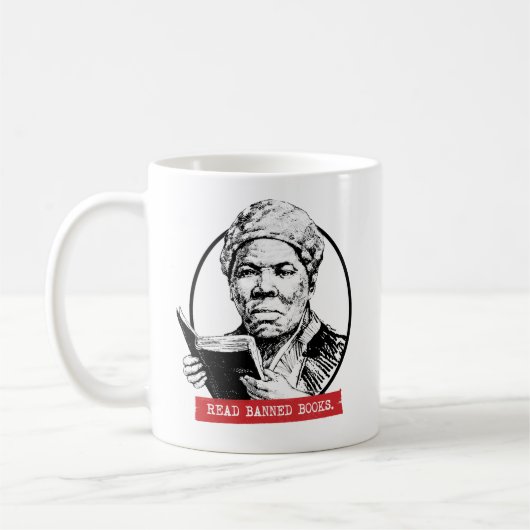Mug Harriet Tubman Lit Des Livres Interdits (Gauche)