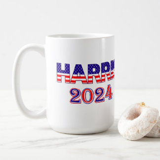 Mug Harris 2024 Président Démocrate USA Texte du drape