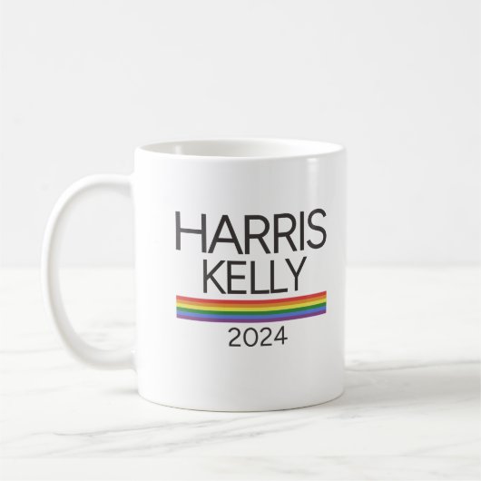 Mug Harris Kelly 2024 drapeau de la Fierté arc-en-ciel (Gauche)