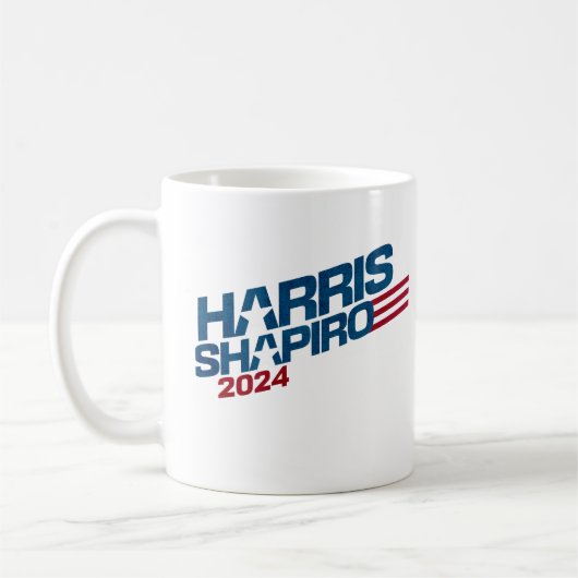 Mug Harris Shapiro 2024 Étoiles et rayures patriotique (Gauche)