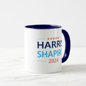 Mug Harris Shapiro 2024 Kamala Harris Democrat (Devant droit)