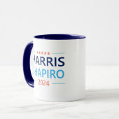Mug Harris Shapiro 2024 Kamala Harris Democrat (Devant gauche)