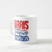 Mug Harris Shapiro 2024 Pour le peuple Drapeau américa (Devant gauche)