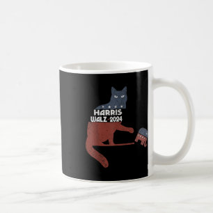 Mug Harris Waltz 2024 Vp Présidente Élection Chat Drôl