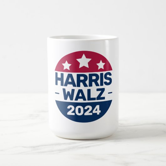 Mug Harris Walz 2024 Campagne pour le président Patrio (Centre)