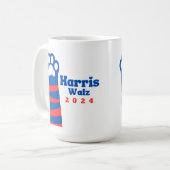 Mug Harris Walz 2024 Cat Ladies Democrat Election (Devant gauche)
