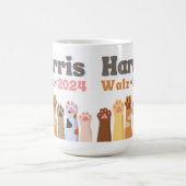 Mug Harris Walz 2024 Cat Paws Chat Ladies Democrat (Centre)