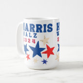 Mug Harris Walz 2024 Étoiles Élection du Parti Démocra (Devant gauche)