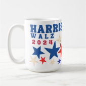 Mug Harris Walz 2024 Étoiles Élection du Parti Démocra (Gauche)