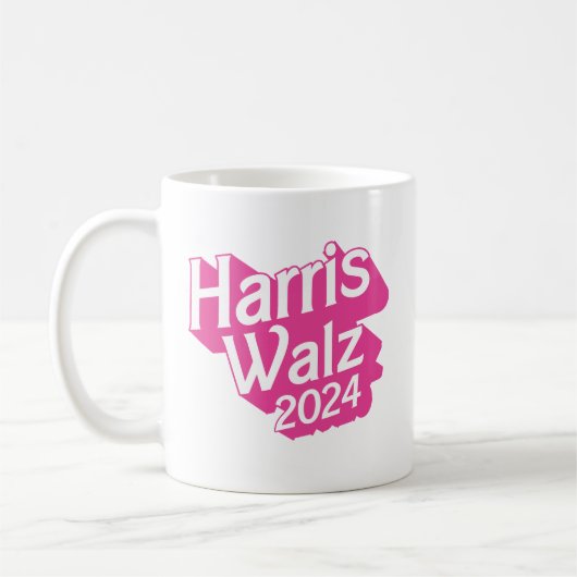 Mug Harris Walz 2024 Pink (Gauche)
