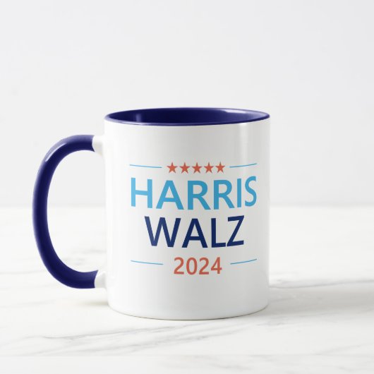Mug Harris Walz 2024 pour Président (Gauche)