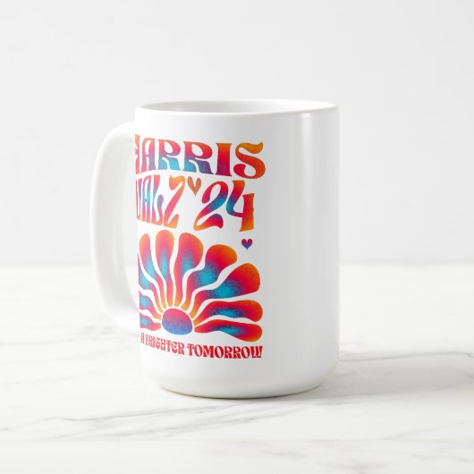 Mug Harris Walz 2024, pour un demain plus brillant (Devant gauche)