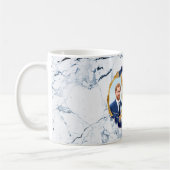 Mug Harry+Meghan bleu minuit marbré (Gauche)