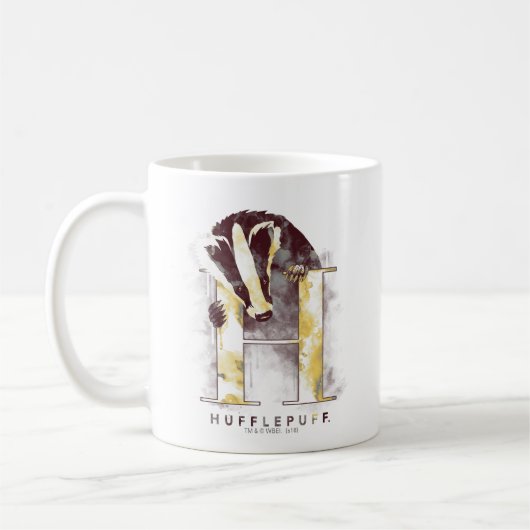 Mug Harry Potter | Aquarelle Badger HUFFLEPUFF™ (Gauche)