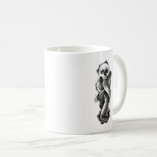 Mug Harry Potter | Aquarelle de marque foncée (Devant droit)