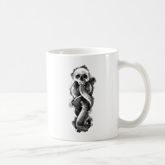 Mug Harry Potter | Aquarelle de marque foncée (Droite)