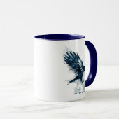 Mug Harry Potter | Aquarelle RAVENCLAW™ Raven (Devant droit)