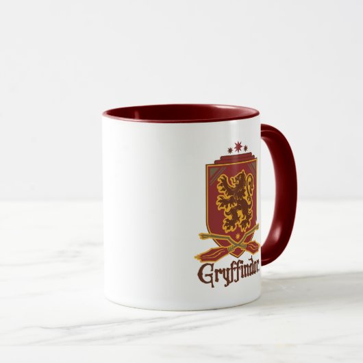 Mug Harry Potter | Badge Gryffindor QUIDDITCH™ (Devant droit)