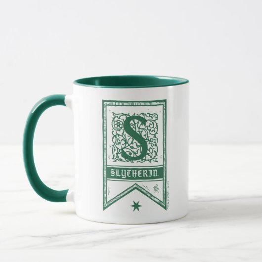 Mug Harry Potter | Bannière Monogramme Slytherin (Gauche)