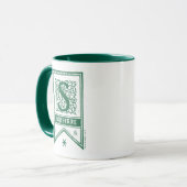 Mug Harry Potter | Bannière Monogramme Slytherin (Devant gauche)