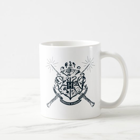 Mug Harry Potter | Blason de Poudlard aux baguettes cr (Droite)