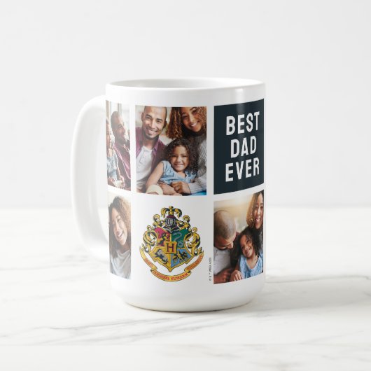 Mug Harry Potter | Blason de Poudlard - Collage de pho (Devant gauche)