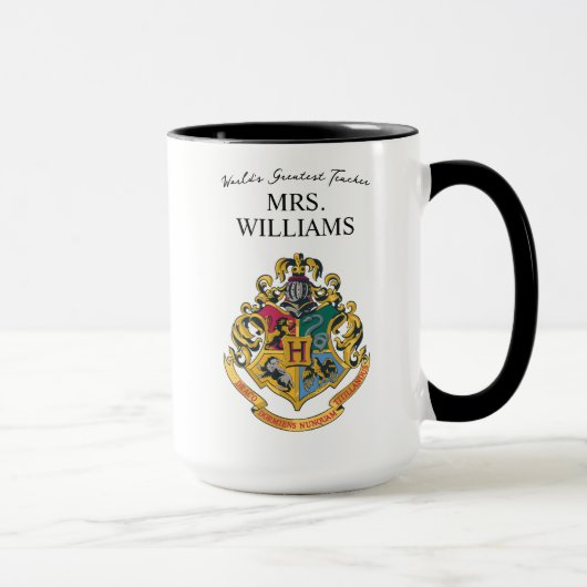 Mug Harry Potter | Blason de Poudlard Enseignant Perso (Droite)