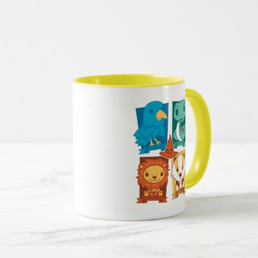 MUG HARRY POTTER™ | CARTOON HOGWARTS™ MAISONS (Devant droit)