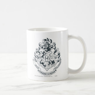 Mug Harry Potter | Cimier de Poudlard - noir et blanc