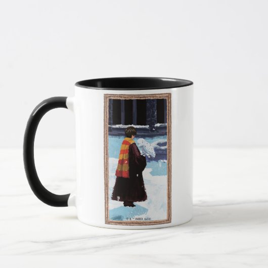 Mug HARRY POTTER™ et Hedwig dans la cour de HOGWARTS™ (Gauche)