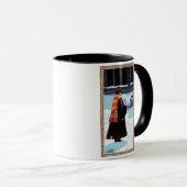Mug HARRY POTTER™ et Hedwig dans la cour de HOGWARTS™ (Devant droit)
