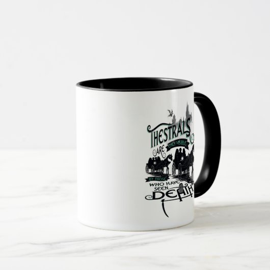 Mug Harry Potter | Graphique de typographie de Thestra (Devant droit)