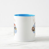 Mug HARRY POTTER™, Hermione et Ron survolent HOGWARTS™ (Centre)