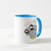 Mug HARRY POTTER™, Hermione et Ron survolent HOGWARTS™ (Devant droit)