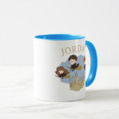 Mug HARRY POTTER™, Hermione, & Ron Fly Over HOGWARTS™ (Devant droit)