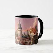 Mug HARRY POTTER™ Hermione & Ron HOGWARTS™ Scène d'ani (Devant droit)