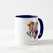 Mug Harry Potter | HOGWARTS™ Crest Aquarelle (Devant droit)