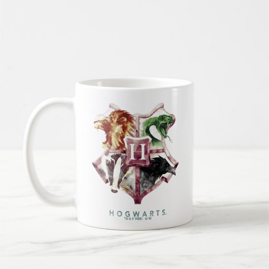 Mug Harry Potter | HOGWARTS™ Crest Watercolor (Gauche)