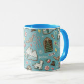 Mug HARRY POTTER™ HOGWARTS™ Motif de cookies de Noël (Devant droit)