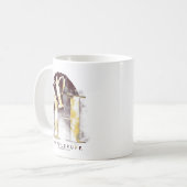 Mug Harry Potter | HUFFLEPUFF™ Blason Watercolor (Devant gauche)