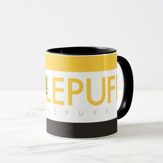 Mug Harry Potter | Hufflepuff House Pride Logo (Devant droit)