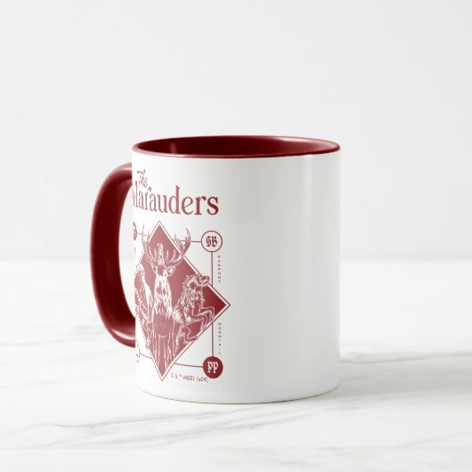Mug HARRY POTTER™ Les Marauders Animagus Graphisme (Devant gauche)