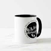 Mug Harry Potter | Marauder's Map Charms Typographie (Devant droit)